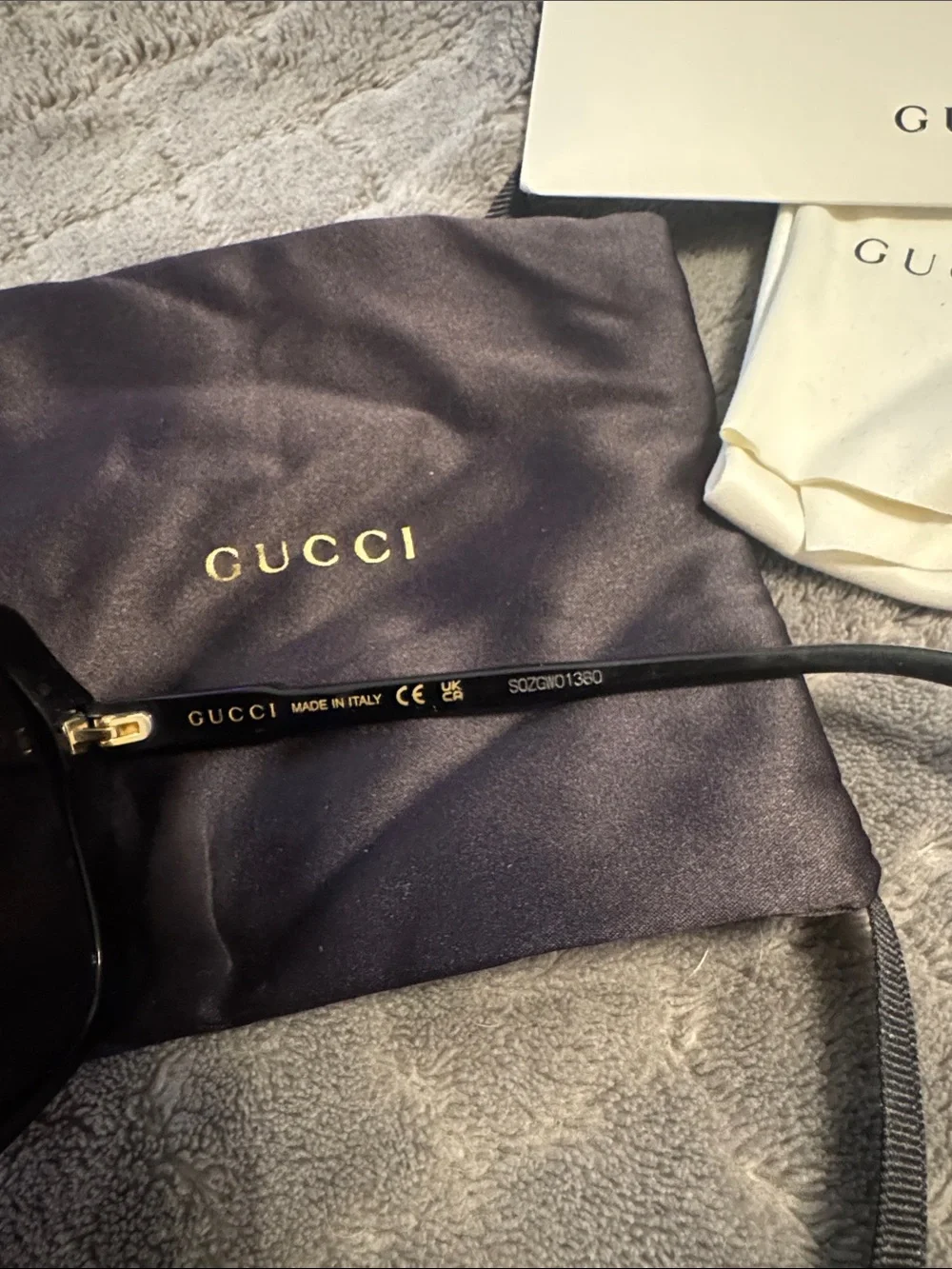 Gucci Black Oversized Square Sunglasses